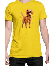 Мъжка Тениска Funny Dogs Breeds Irish Setter