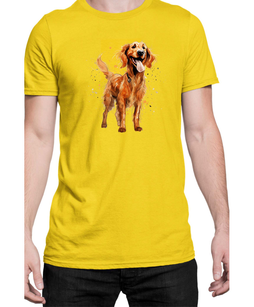 Мъжка Тениска Funny Dogs Breeds Irish Setter