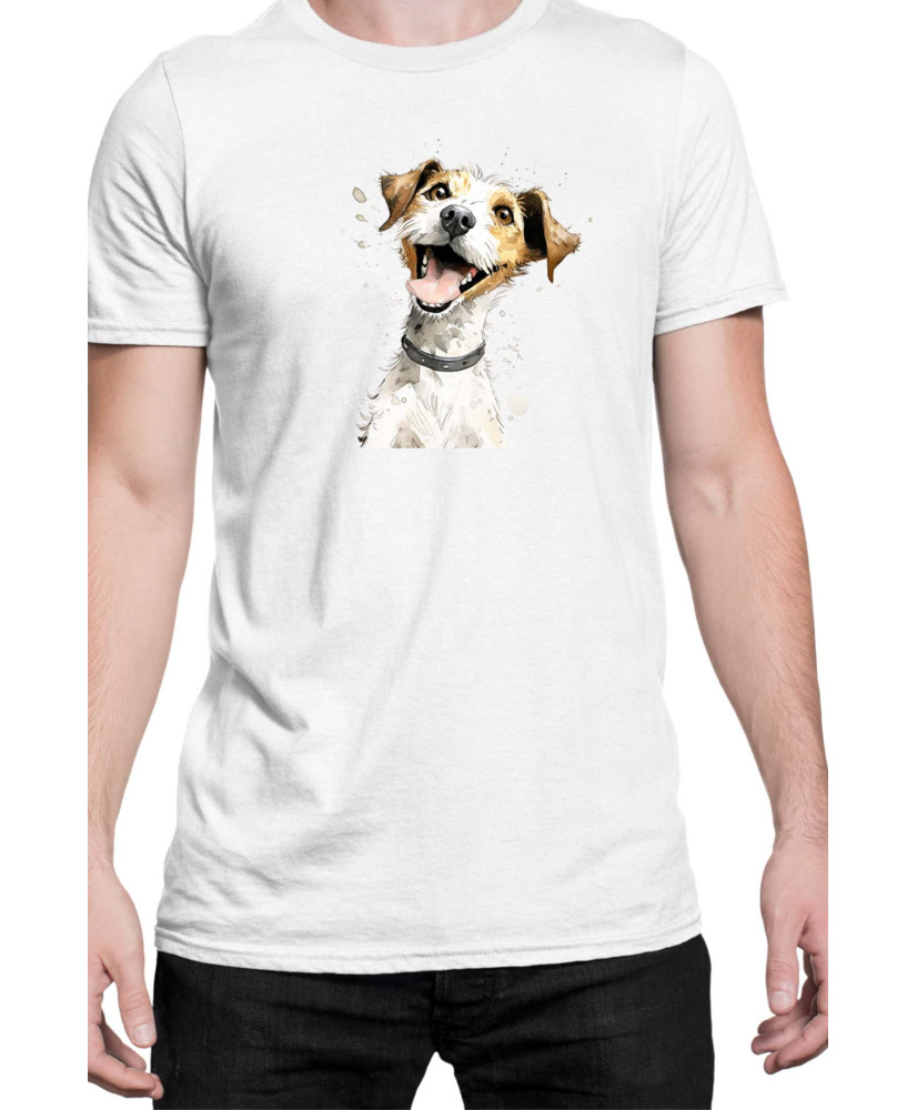 Мъжка Тениска Funny Dogs Breeds Jack Russel Terrier