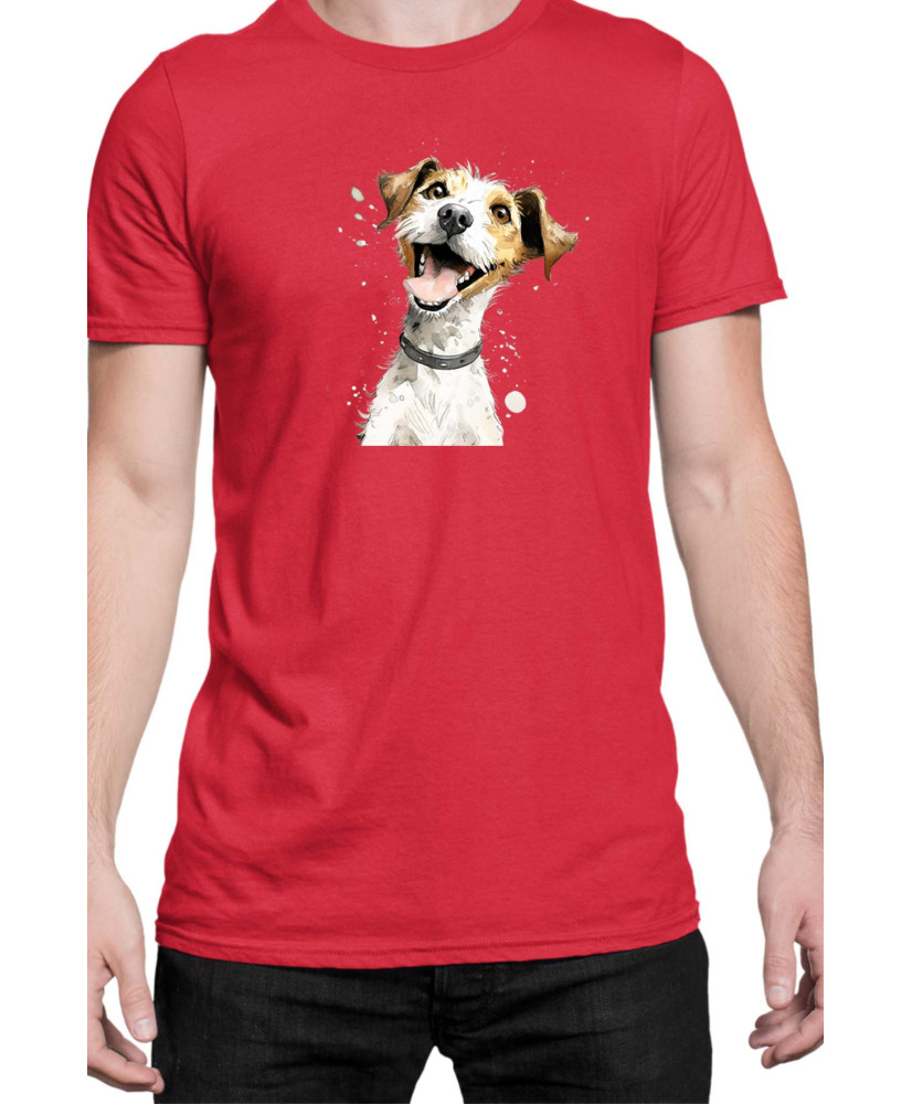 Мъжка Тениска Funny Dogs Breeds Jack Russel Terrier