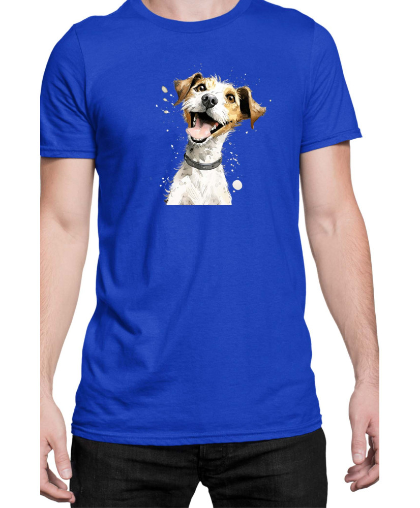 Мъжка Тениска Funny Dogs Breeds Jack Russel Terrier