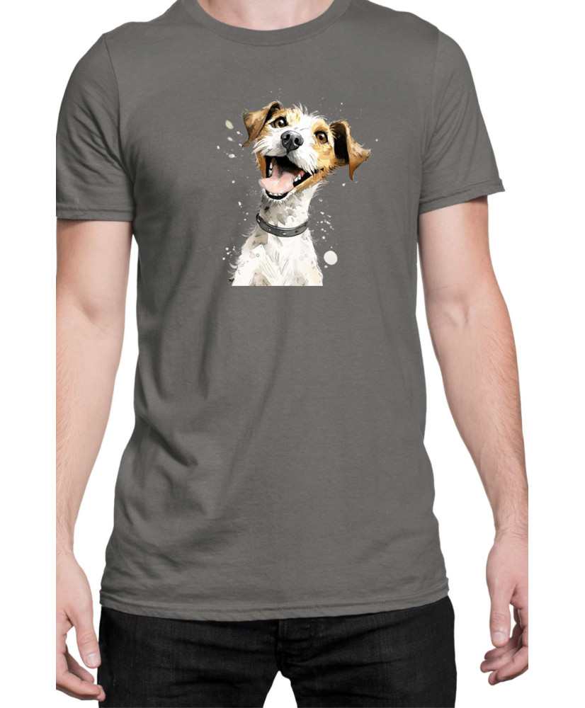 Мъжка Тениска Funny Dogs Breeds Jack Russel Terrier