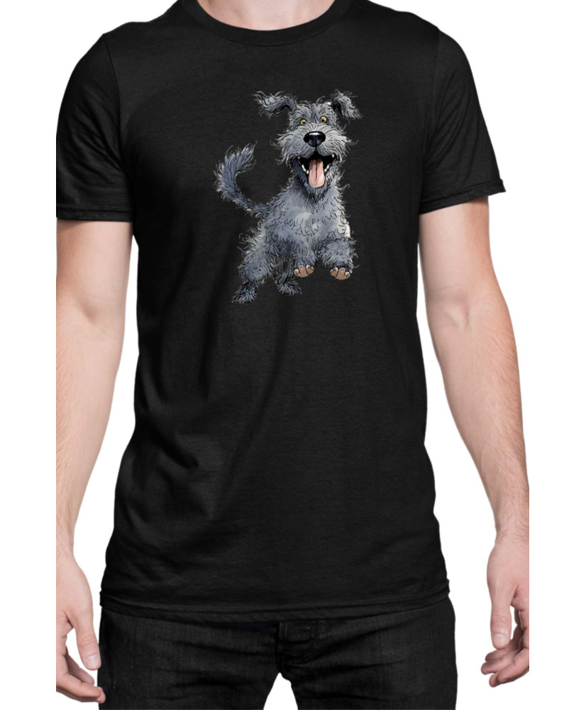 Мъжка Тениска Funny Dogs Breeds Kerry Blue Terrier