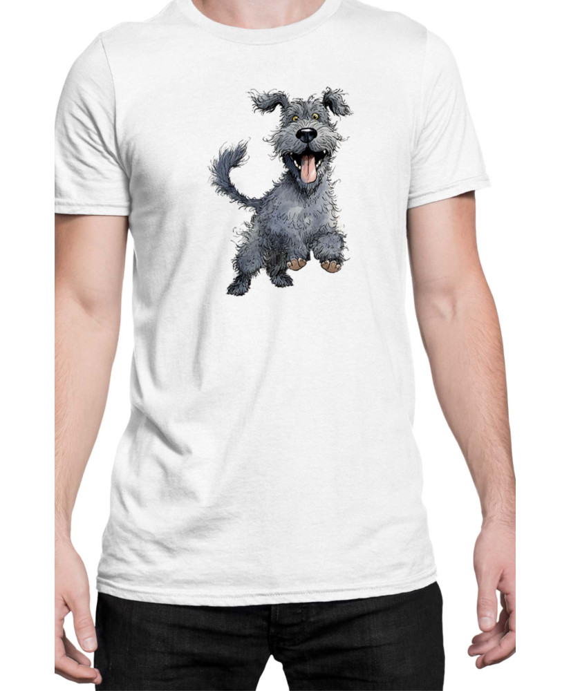 Мъжка Тениска Funny Dogs Breeds Kerry Blue Terrier