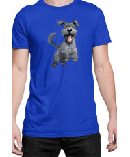Мъжка Тениска Funny Dogs Breeds Kerry Blue Terrier