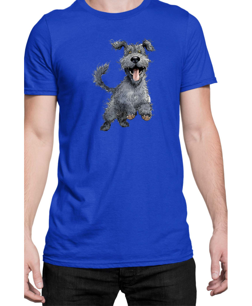 Мъжка Тениска Funny Dogs Breeds Kerry Blue Terrier