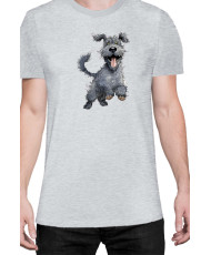 Мъжка Тениска Funny Dogs Breeds Kerry Blue Terrier