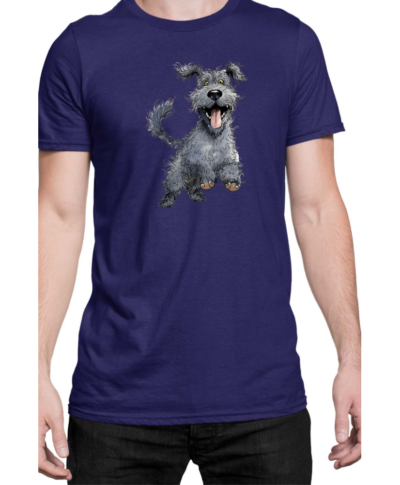 Мъжка Тениска Funny Dogs Breeds Kerry Blue Terrier