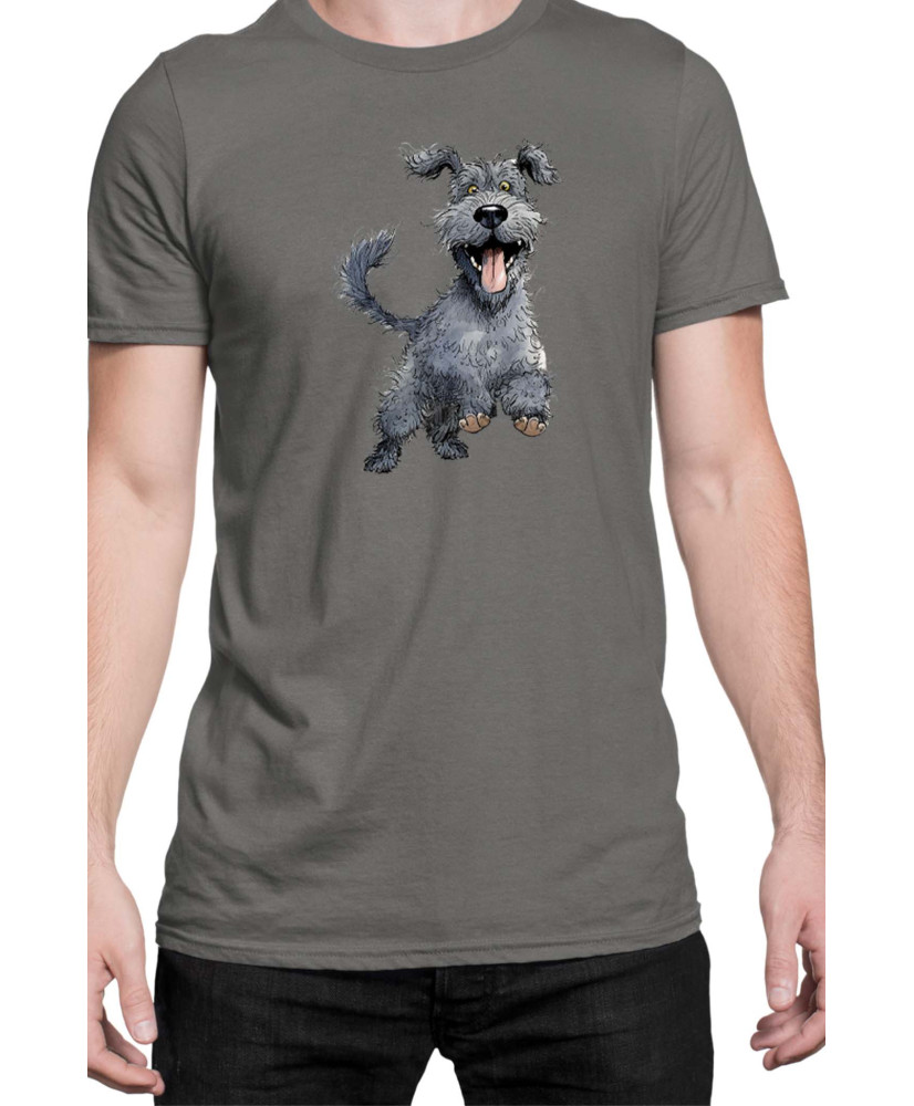 Мъжка Тениска Funny Dogs Breeds Kerry Blue Terrier