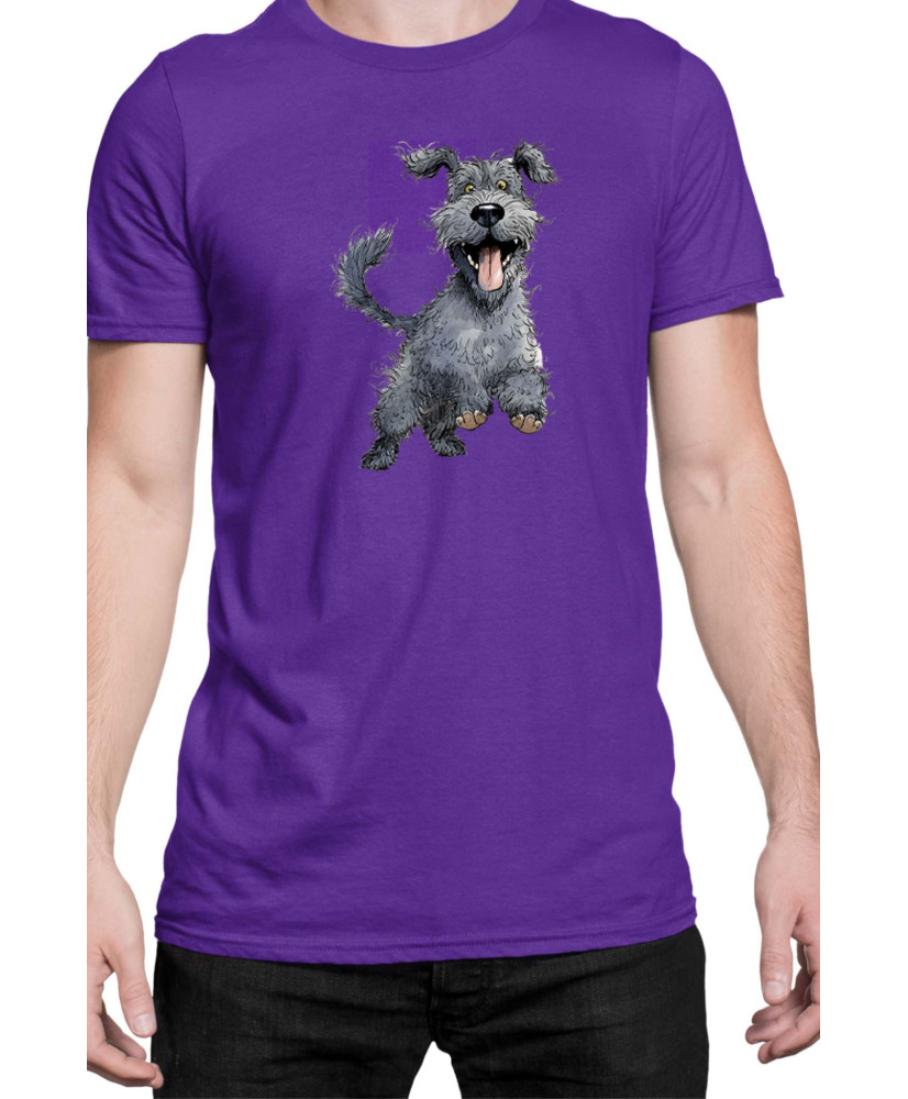 Мъжка Тениска Funny Dogs Breeds Kerry Blue Terrier