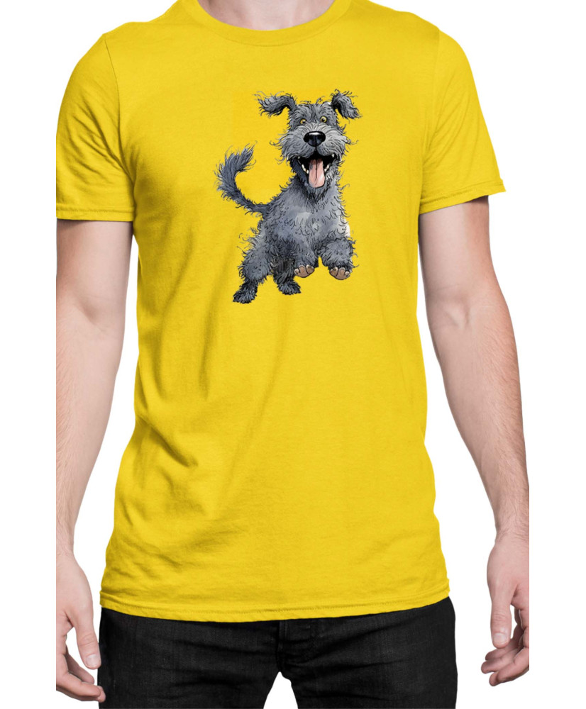 Мъжка Тениска Funny Dogs Breeds Kerry Blue Terrier