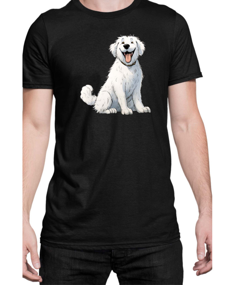 Мъжка Тениска Funny Dogs Breeds Kuvasz
