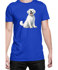 Мъжка Тениска Funny Dogs Breeds Kuvasz