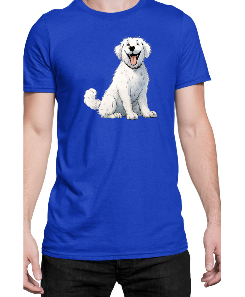 Мъжка Тениска Funny Dogs Breeds Kuvasz