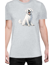 Мъжка Тениска Funny Dogs Breeds Kuvasz