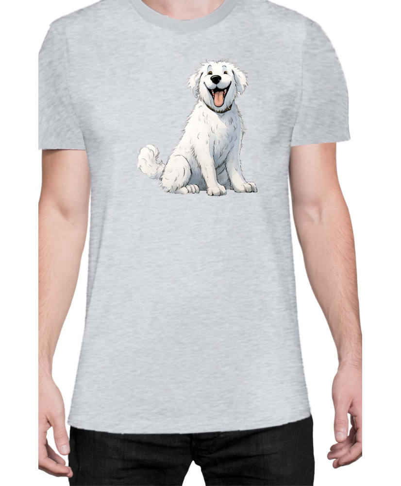 Мъжка Тениска Funny Dogs Breeds Kuvasz