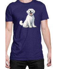 Мъжка Тениска Funny Dogs Breeds Kuvasz