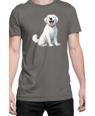 Мъжка Тениска Funny Dogs Breeds Kuvasz