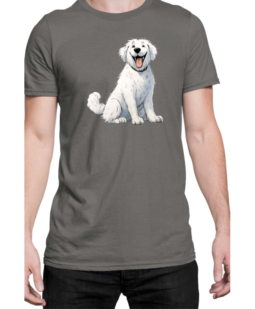 Мъжка Тениска Funny Dogs Breeds Kuvasz