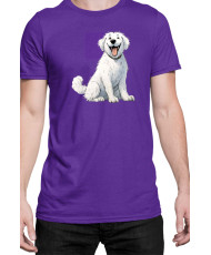 Мъжка Тениска Funny Dogs Breeds Kuvasz