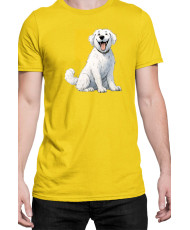 Мъжка Тениска Funny Dogs Breeds Kuvasz