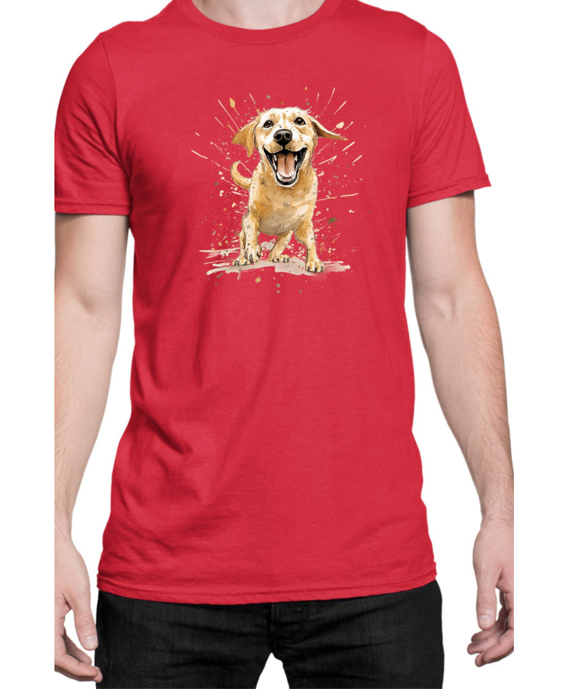Мъжка Тениска Funny Dogs Breeds Labrador Retriever