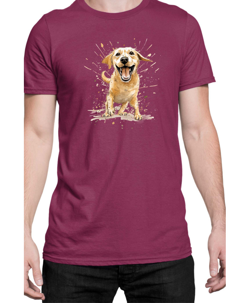 Мъжка Тениска Funny Dogs Breeds Labrador Retriever
