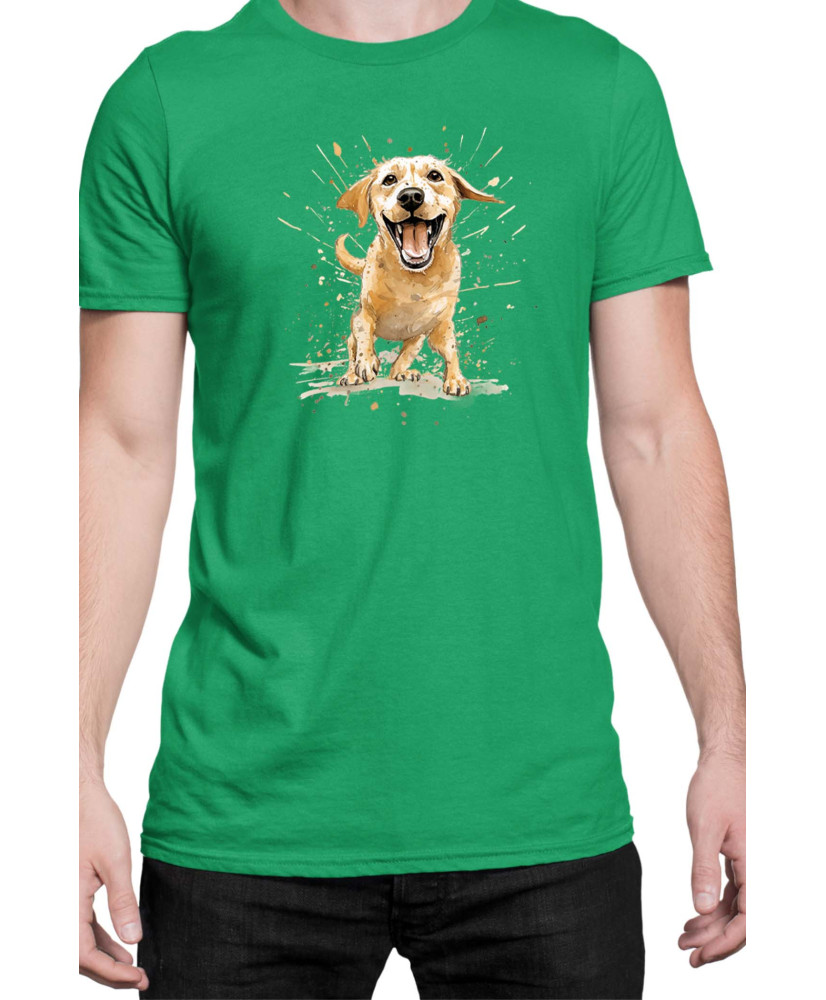 Мъжка Тениска Funny Dogs Breeds Labrador Retriever