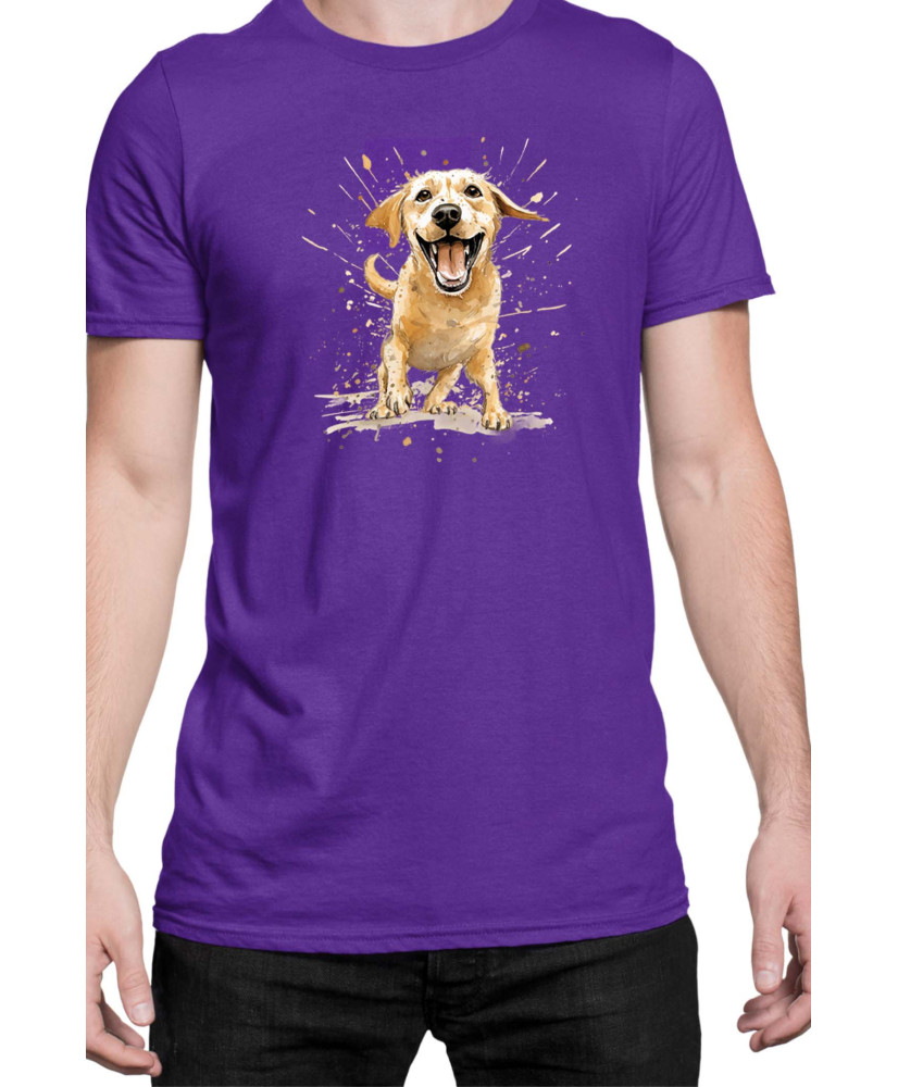 Мъжка Тениска Funny Dogs Breeds Labrador Retriever