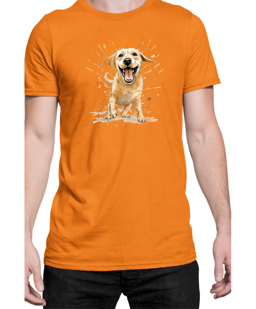 Мъжка Тениска Funny Dogs Breeds Labrador Retriever