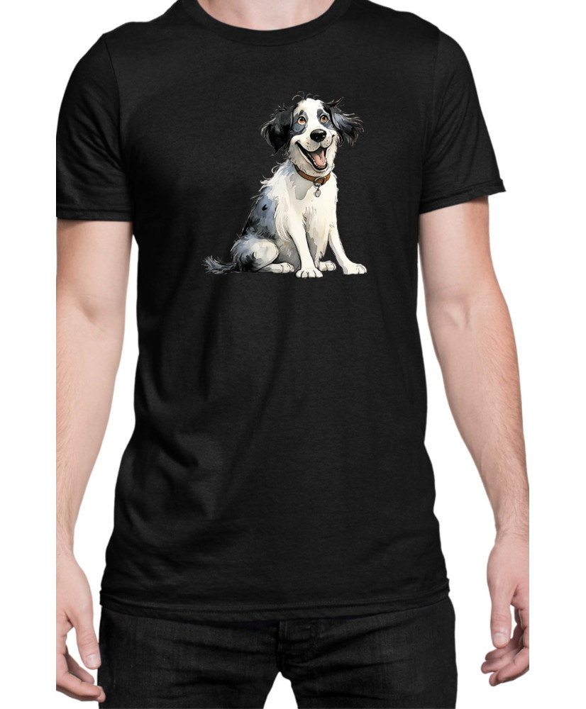 Мъжка Тениска Funny Dogs Breeds Landseer
