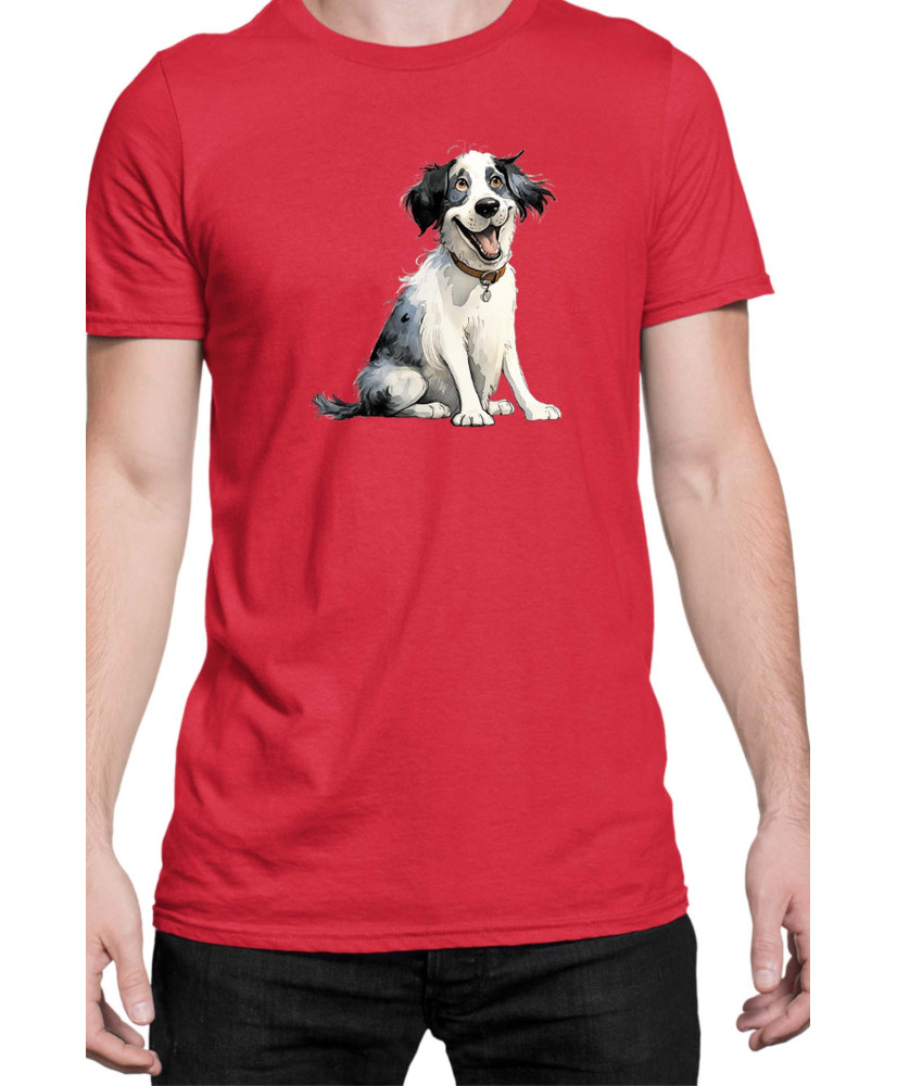 Мъжка Тениска Funny Dogs Breeds Landseer