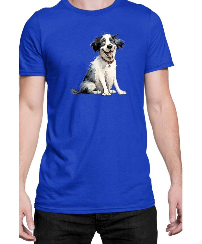 Мъжка Тениска Funny Dogs Breeds Landseer