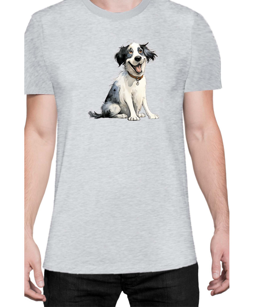 Мъжка Тениска Funny Dogs Breeds Landseer