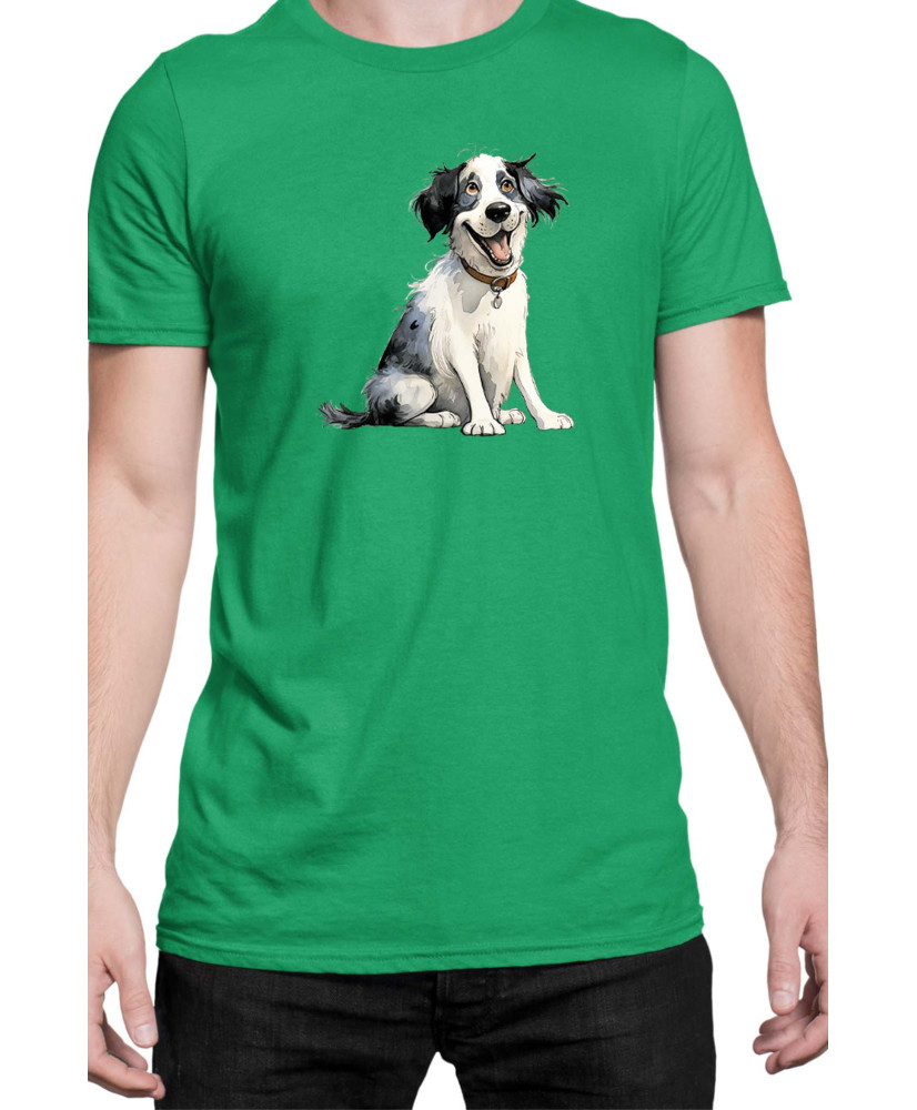 Мъжка Тениска Funny Dogs Breeds Landseer