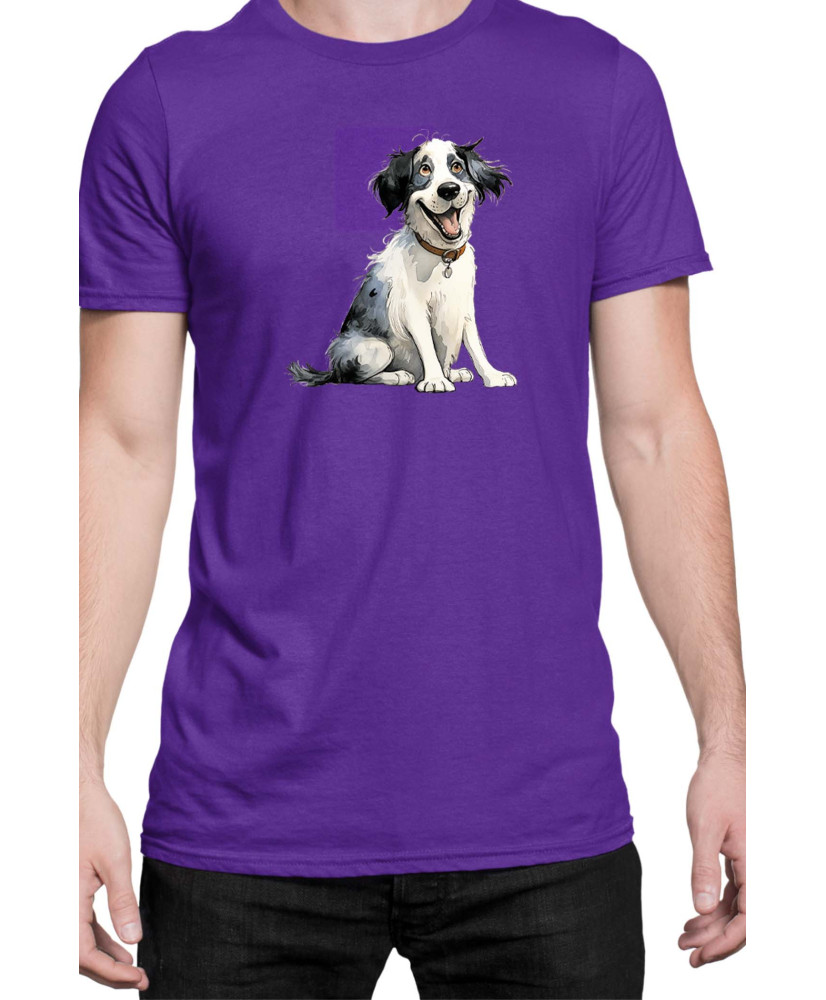 Мъжка Тениска Funny Dogs Breeds Landseer