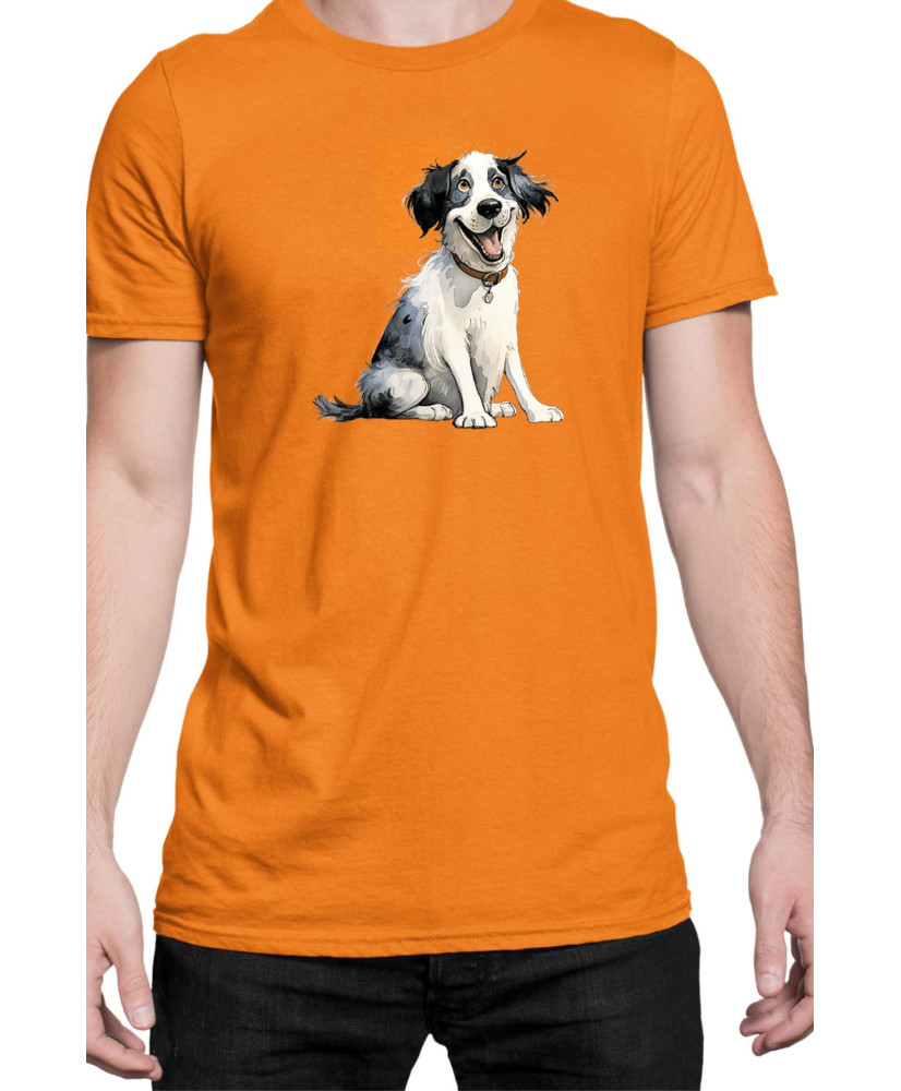 Мъжка Тениска Funny Dogs Breeds Landseer