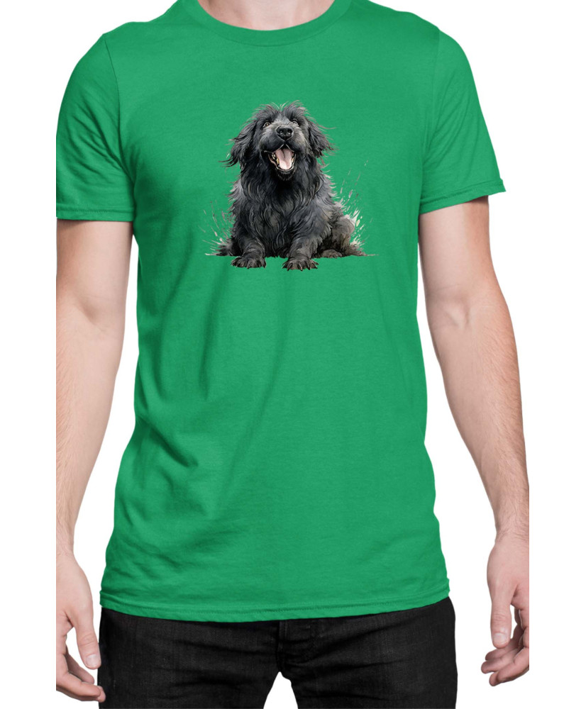 Мъжка Тениска Funny Dogs Breeds Newfoundland