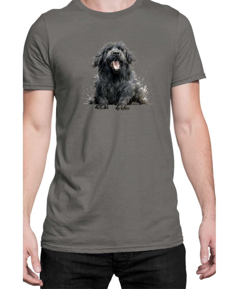 Мъжка Тениска Funny Dogs Breeds Newfoundland