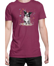 Мъжка Тениска Funny Dogs Breeds Papillon