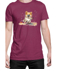 Мъжка Тениска Funny Dogs Breeds Pomeranian