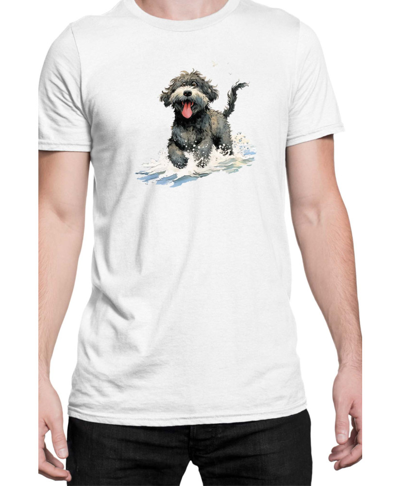 Мъжка Тениска Funny Dogs Breeds Portugese Water Dog