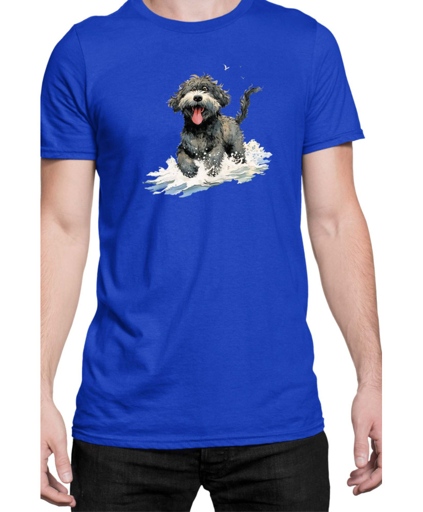 Мъжка Тениска Funny Dogs Breeds Portugese Water Dog