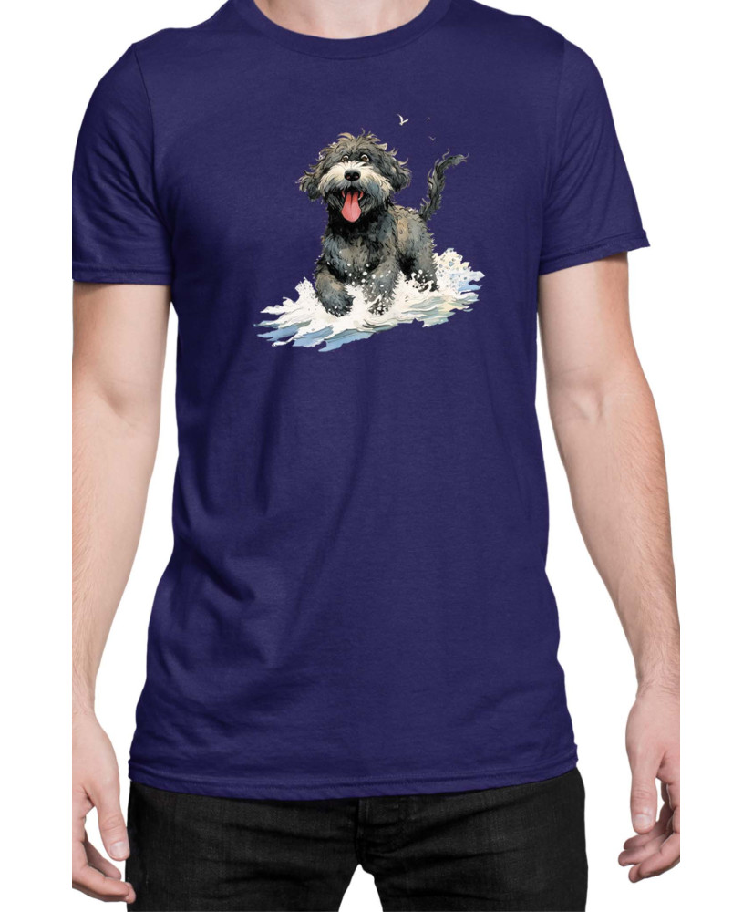 Мъжка Тениска Funny Dogs Breeds Portugese Water Dog