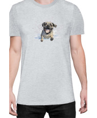 Мъжка Тениска Funny Dogs Breeds Pug 01