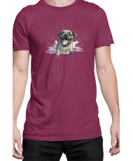Мъжка Тениска Funny Dogs Breeds Pug 01