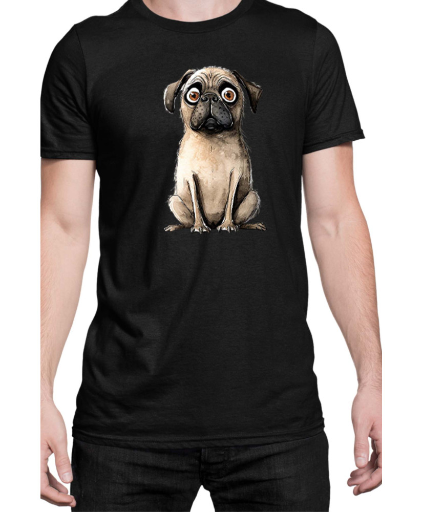 Мъжка Тениска Funny Dogs Breeds Pug 02