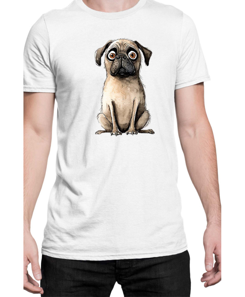 Мъжка Тениска Funny Dogs Breeds Pug 02