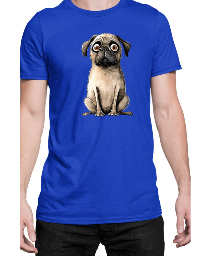 Мъжка Тениска Funny Dogs Breeds Pug 02