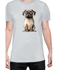 Мъжка Тениска Funny Dogs Breeds Pug 02